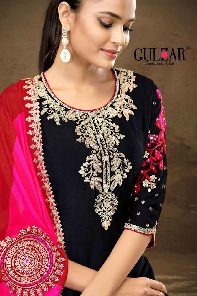 Hazariphool 2141-2142 Gulzar Chinon Embroidered Salwar Suits Wholesale Market